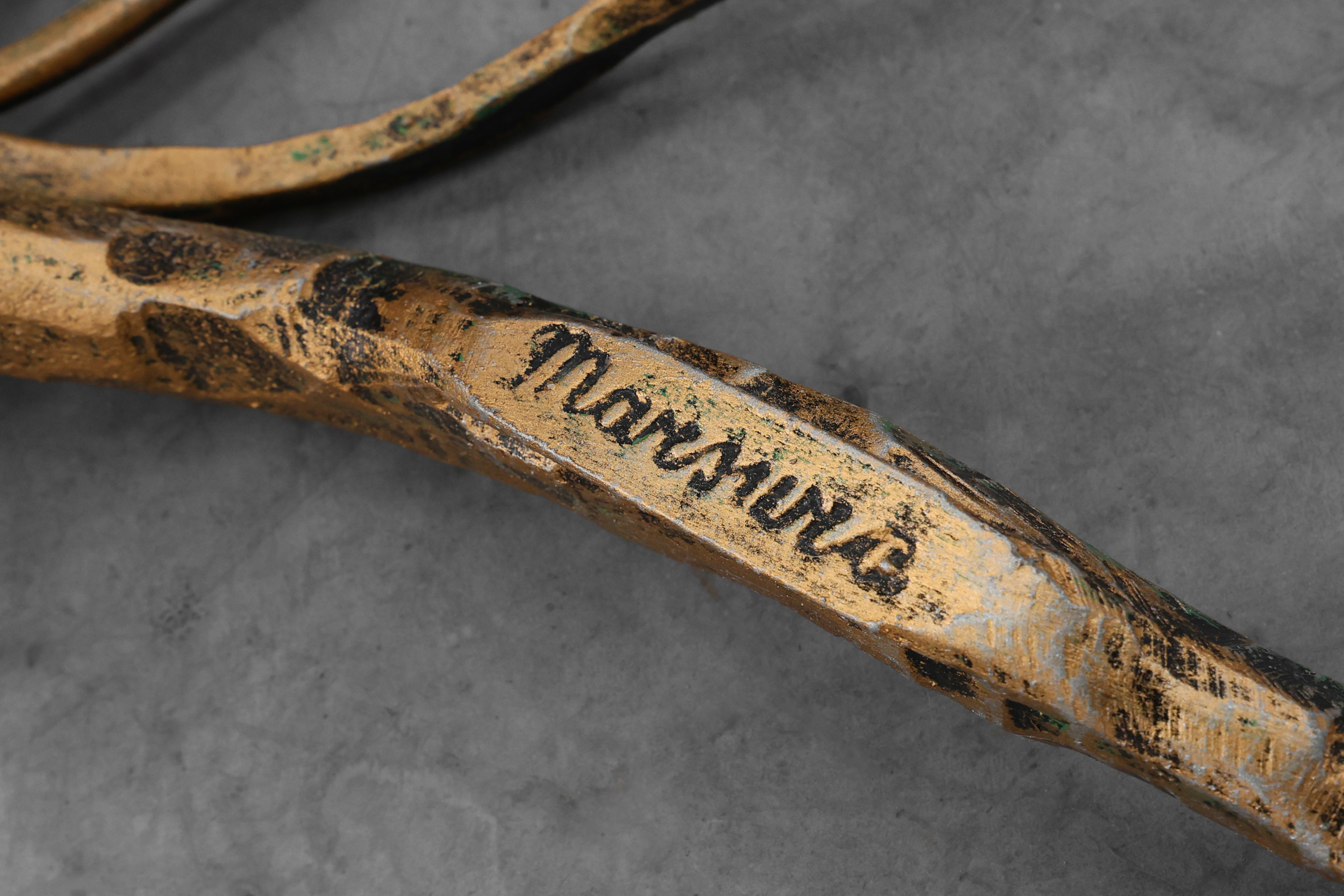 Mid-century forged metal coffee table by Salvino Marsura, Italy 1960sthumbnail